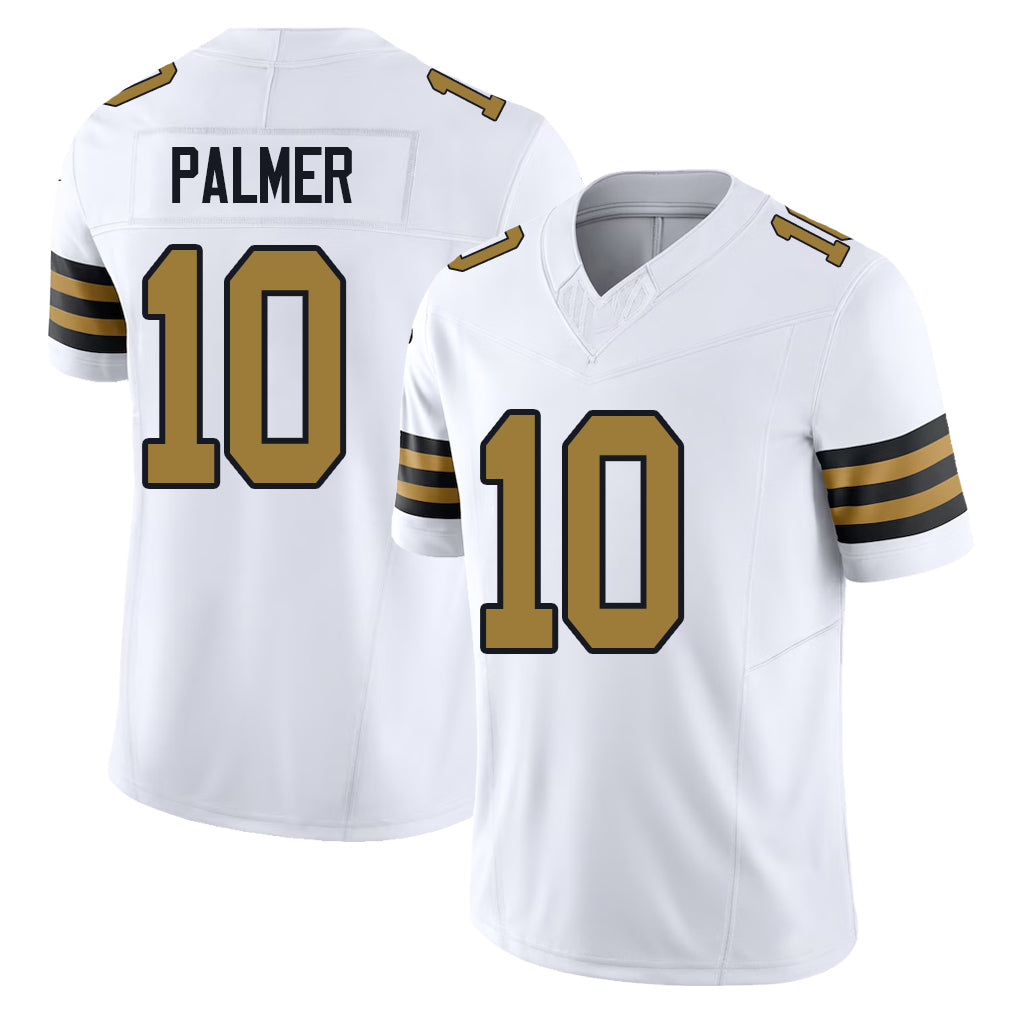 New Orleans #10 Trey Player Football V Neck Short Sleeve White Jersey Palmer For Men Youth Women Gift