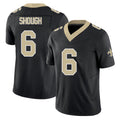 New Orleans #6 Tyler Player Football V Neck Short Sleeve Black Jersey Shough For Men Youth Women Gift