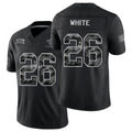 New Orleans #26 White Player Football V Neck Short Sleeve Black Jersey Zamir For Men Youth Women Gift