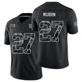 New York #27 Nubin Player Football V Neck Short Sleeve Black Jersey Tyler For Men Youth Women Gift