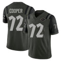 New York #72 Anez Player Football V Neck Short Sleeve Gotham Green Jersey Cooper For Men Youth Women Gift