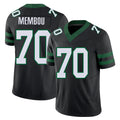 New York #70 Armand Player Football V Neck Short Sleeve Black Jersey Membou For Men Youth Women Gift