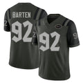 New York #92 Ben Player Football V Neck Short Sleeve Gotham Green Jersey Barten For Men Youth Women Gift