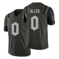 New York #0 Allen Player Football V Neck Short Sleeve Gotham Green Jersey Braelon For Men Youth Women Gift