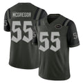 New York #55 Braiden Player Football V Neck Short Sleeve Gotham Green Jersey McGregor For Men Youth Women Gift