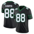 New York #88  Cam Player Football V Neck Short Sleeve Black Jersey Camper For Men Youth Women Gift