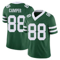 New York #88 Cam Player Football V Neck Short Sleeve Green Jersey Camper For Men Youth Women Gift