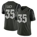 New York #35 Caullin Player Football V Neck Short Sleeve Gotham Green Jersey Lacy For Men Youth Women Gift
