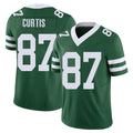 New York #87 Chase Player Football V Neck Short Sleeve Green Jersey Curtis For Men Youth Women Gift