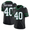 New York #40 Chip Player Football V Neck Short Sleeve Black Jersey Trayanum For Men Youth Women Gift