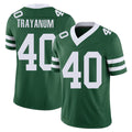New York #40 Chip Player Football V Neck Short Sleeve Green Jersey Trayanum For Men Youth Women Gift