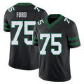 New York #75  Courtland Player Football V Neck Short Sleeve Black Jersey Ford For Men Youth Women Gift