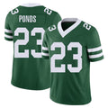 New York #23 D'Angelo Player Football V Neck Short Sleeve Green Jersey Ponds For Men Youth Women Gift