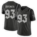 New York #93 David Player Football V Neck Short Sleeve Gotham Green Jersey Onyemata For Men Youth Women Gift