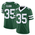 New York #35 Dean Player Football V Neck Short Sleeve Green Jersey Clark For Men Youth Women Gift
