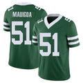 New York #51 Francisco Player Football V Neck Short Sleeve Green Jersey Mauigoa For Men Youth Women Gift
