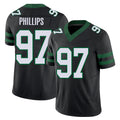New York #97 Harrison Player Football V Neck Short Sleeve Black Jersey Phillips For Men Youth Women Gift