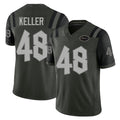 New York #48 Jaden Player Football V Neck Short Sleeve Gotham Green Jersey Keller For Men Youth Women Gift