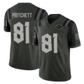 New York #81 Jamaal Player Football V Neck Short Sleeve Gotham Green Jersey Pritchett For Men Youth Women Gift