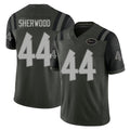 New York #44 Jamien Player Football V Neck Short Sleeve Gotham Green Jersey Sherwood For Men Youth Women Gift