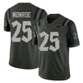 New York #25 Jarius Player Football V Neck Short Sleeve Gotham Green Jersey Monroe For Men Youth Women Gift