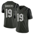 New York #19 Jason Player Football V Neck Short Sleeve Gotham Green Jersey Sanders For Men Youth Women Gift