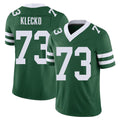 New York #73 Joe Player Football V Neck Short Sleeve Green Jersey Klecko For Men Youth Women Gift