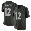 New York #12 Joe Player Football V Neck Short Sleeve Gotham Green Jersey Namath For Men Youth Women Gift