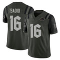 New York #16 Kenyon Player Football V Neck Short Sleeve Gotham Green Jersey Sadiq For Men Youth Women Gift
