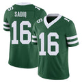 New York #16 Kenyon Player Football V Neck Short Sleeve Green Jersey Sadiq For Men Youth Women Gift