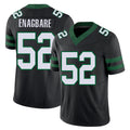 New York #52 Kingsley Player Football V Neck Short Sleeve Black Jersey Enagbare For Men Youth Women Gift