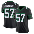 New York #57 Kingsley Player Football V Neck Short Sleeve Black Jersey Jonathan For Men Youth Women Gift