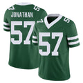 New York #57 Kingsley Player Football V Neck Short Sleeve Green Jersey Jonathan For Men Youth Women Gift