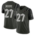 New York #27 Malachi Player Football V Neck Short Sleeve Gotham Green Jersey Moore For Men Youth Women Gift
