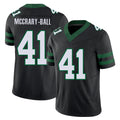 New York #41 Marcelino Player Football V Neck Short Sleeve Black Jersey McCrary-Ball For Men Youth Women Gift