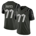 New York #77 Marquis Player Football V Neck Short Sleeve Gotham Green Jersey Hayes For Men Youth Women Gift
