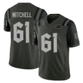 New York #61 Max Player Football V Neck Short Sleeve Gotham Green Jersey Mitchell For Men Youth Women Gift