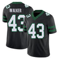 New York #43  Mykal Player Football V Neck Short Sleeve Black Jersey Walker For Men Youth Women Gift