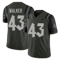 New York #43 Mykal Player Football V Neck Short Sleeve Gotham Green Jersey Walker For Men Youth Women Gift