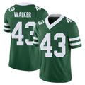 New York #43 Mykal Player Football V Neck Short Sleeve Green Jersey Walker For Men Youth Women Gift