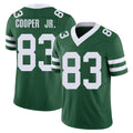 New York #83 Omar Player Football V Neck Short Sleeve Green Jersey Cooper Jr. For Men Youth Women Gift