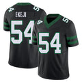 New York #54 Paschal Player Football V Neck Short Sleeve Black Jersey Ekeji For Men Youth Women Gift