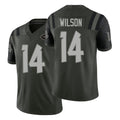 New York #14 Wilson Player Football V Neck Short Sleeve Gotham Green Jersey Roman For Men Youth Women Gift