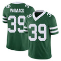 New York #39 Samuel Player Football V Neck Short Sleeve Green Jersey Womack For Men Youth Women Gift