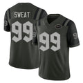 New York #99 T'Vondre Player Football V Neck Short Sleeve Gotham Green Jersey Sweat For Men Youth Women Gift