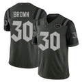 New York #30 Tre Player Football V Neck Short Sleeve Gotham Green Jersey Brown For Men Youth Women Gift