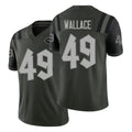 New York #49 Wallace Player Football V Neck Short Sleeve Gotham Green Jersey Trevin For Men Youth Women Gift