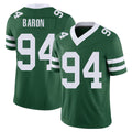 New York #94 Tyler Player Football V Neck Short Sleeve Green Jersey Baron For Men Youth Women Gift