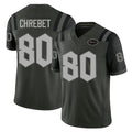 New York #80 Wayne Player Football V Neck Short Sleeve Gotham Green Jersey Chrebet For Men Youth Women Gift