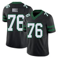 New York #76 Xavier Player Football V Neck Short Sleeve Black Jersey Hill For Men Youth Women Gift